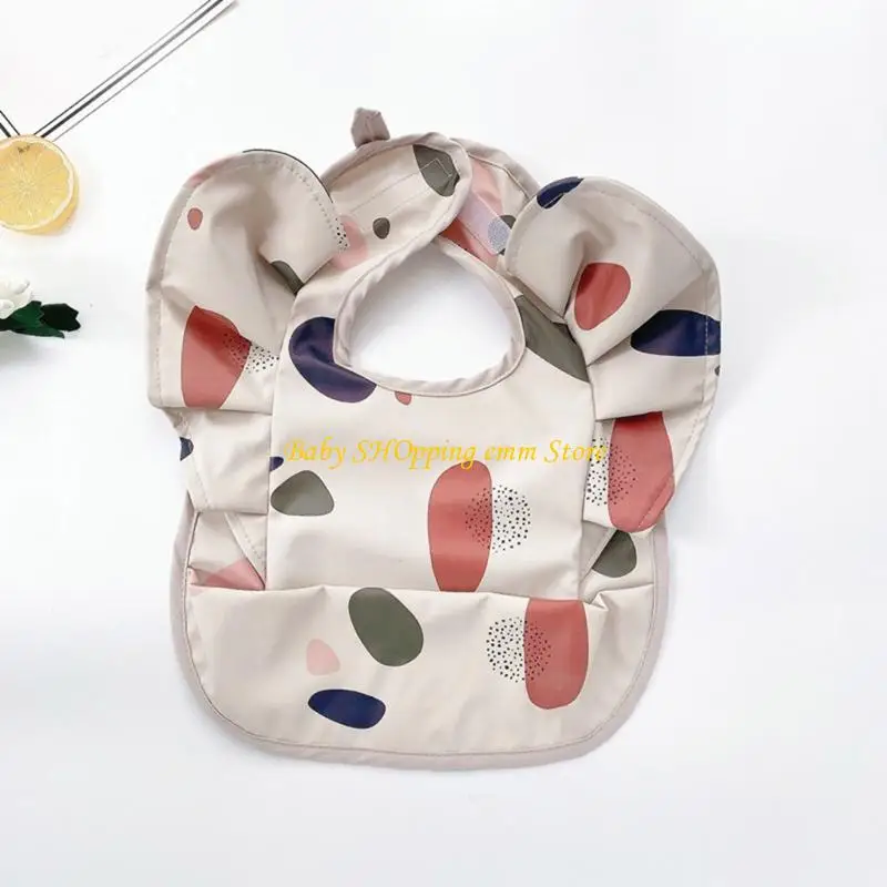 23GD Angel Angel Wing مصمم Baby Bib Pu Pu Water Pray Burp Dorp Depance سهلة التنظيف للطفل الصغير