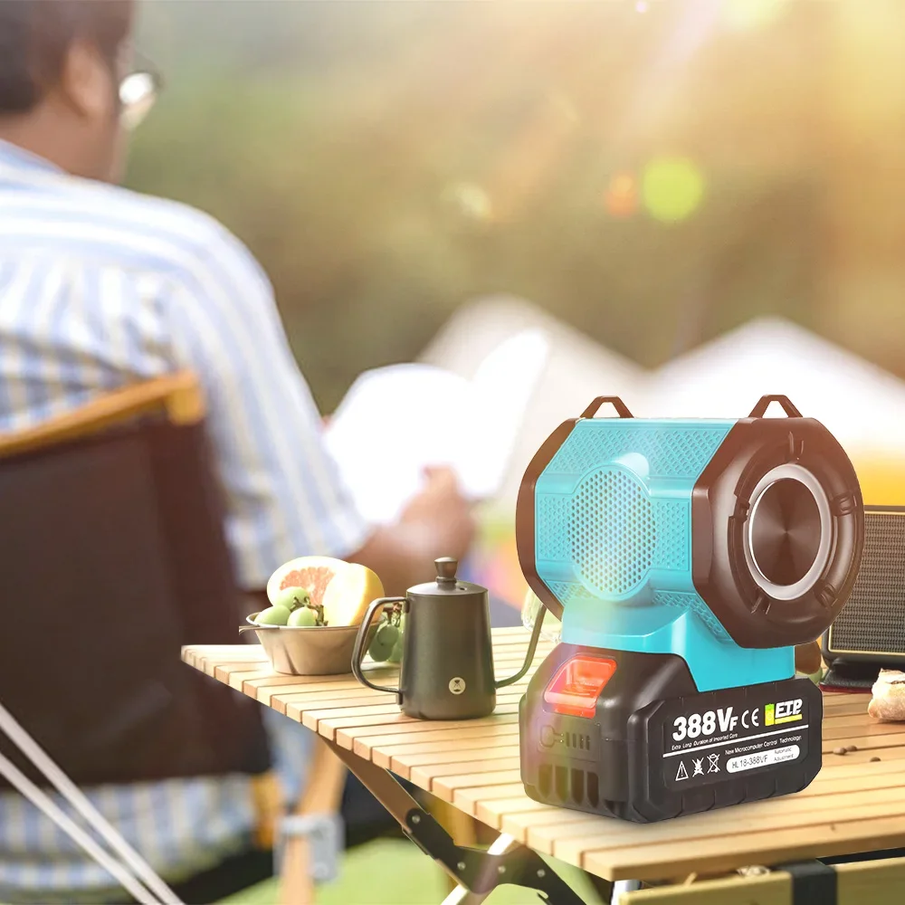 18V 20V Portable Outdoor Wireless Bluetooth Speaker 3D Surround Multi-Color Light for Makita/Dewalt/Milwaukee/Bosch