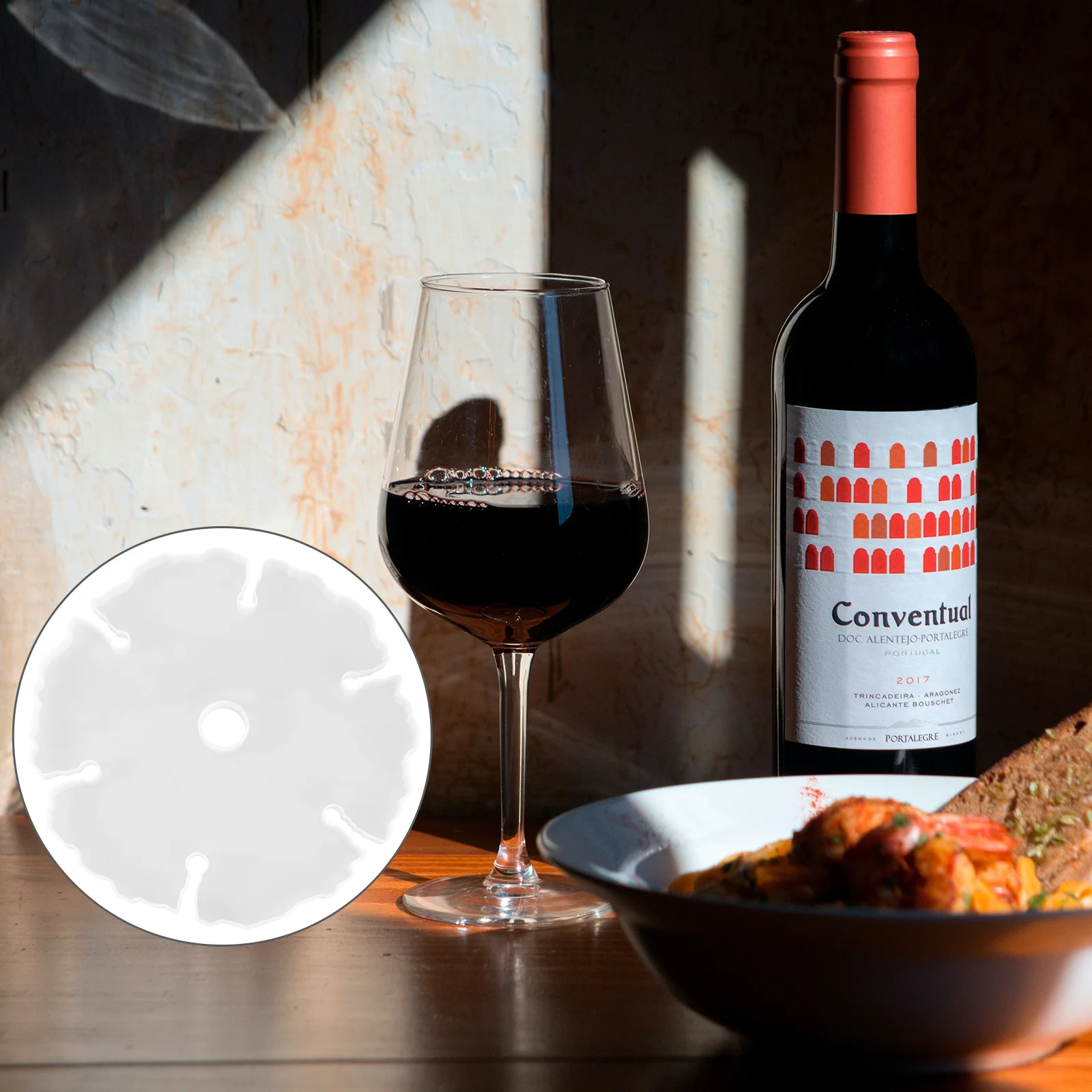 

DIY Wine Tray Mould Red Wine Glass Tray Mold Safe Silicone Material Great for Families Friends Cup DIY Silicone Mold