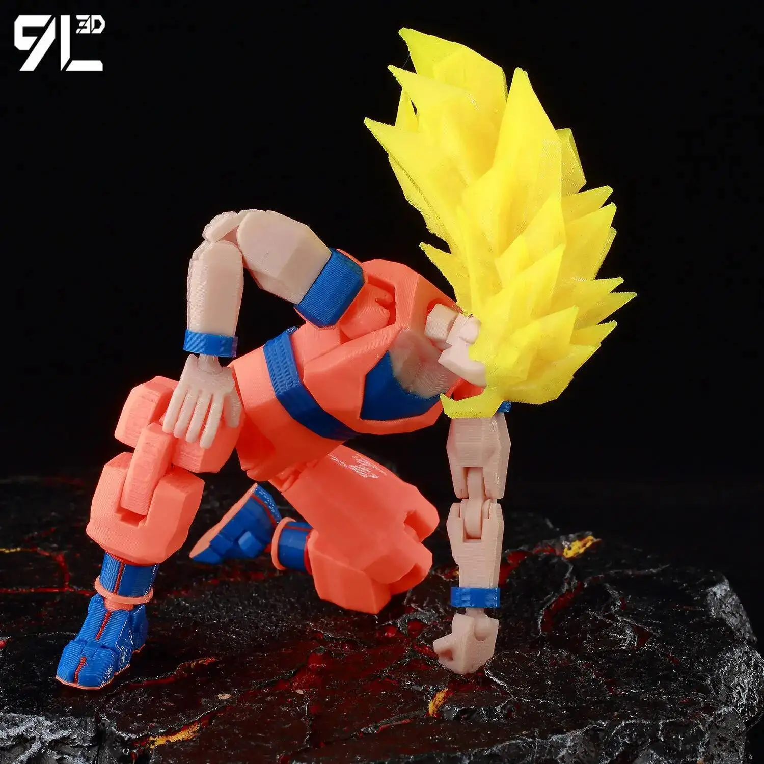 9L3D マルチジョイント関節ドラゴンボール悟空超サイヤ人 3 雷効果ピース Dummy13 Lucky13 T13 ストレスリリーフモデルおもちゃ