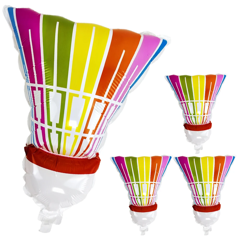 Badminton Balloons Shuttlecock Party Supplies Foil Balloon Badminton Party Favors For Birthday Sports Theme Party Supplies