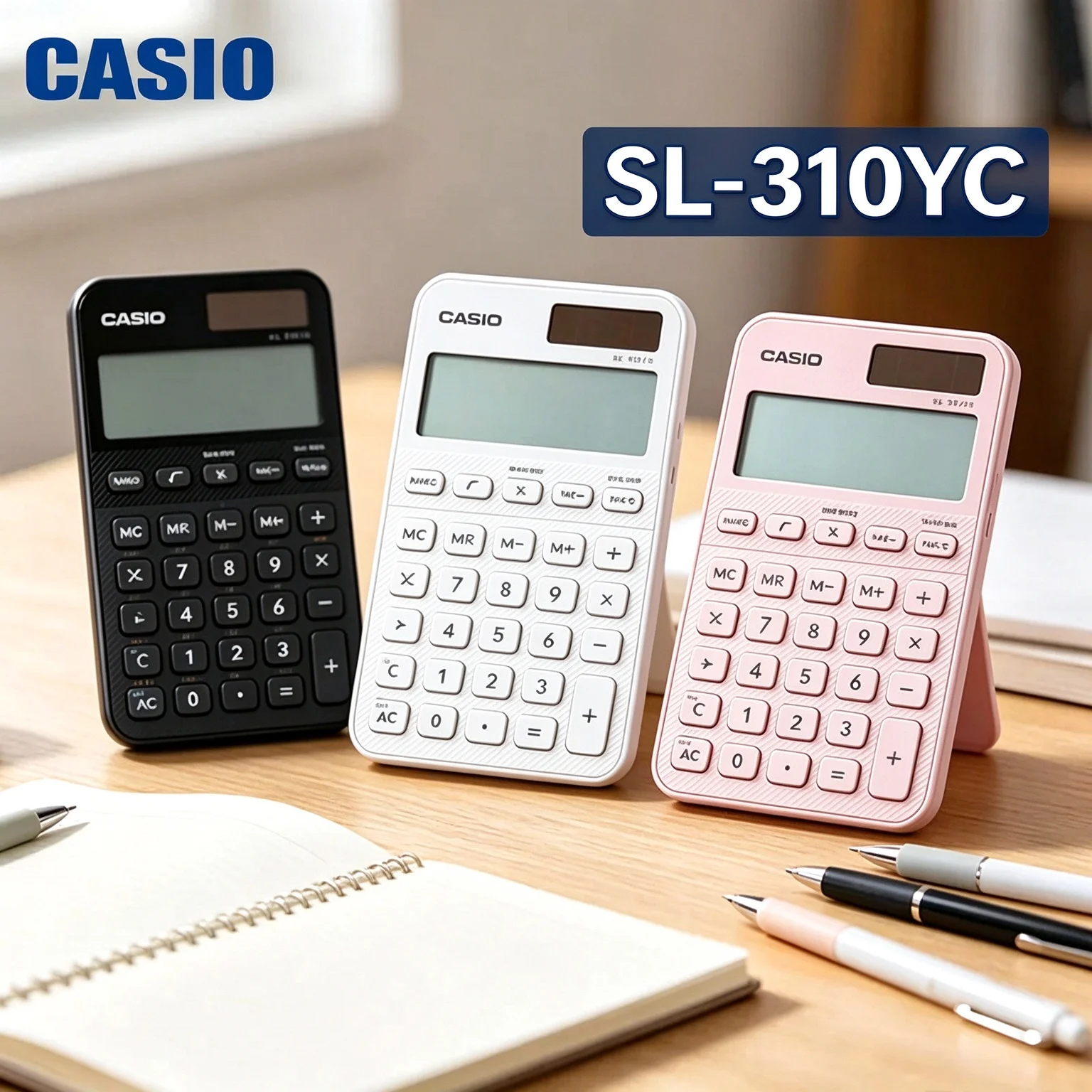 Casio Desktop Accounting Calculator GY-120/DY-120/MS-20YC/SL-310YC, ideal for office bookkeeping and daily expense statistics