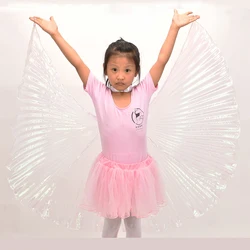 Children's Belly Dance Transparent Wings Cloak Hand Hook Catwalk Performance Props Model Wings Hanging Neck Wings Dance Props