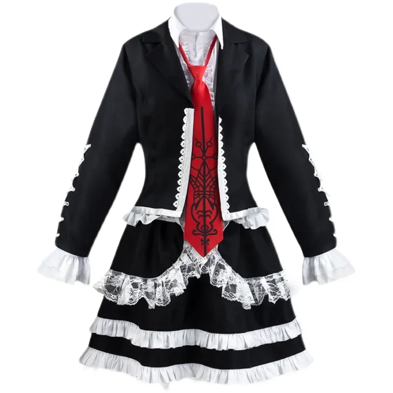 

Unisex Anime Cos yasuhiro taeko Celestia Ludenberg Halloween Christmas Cosplay Costumes Uniform Dress Suit