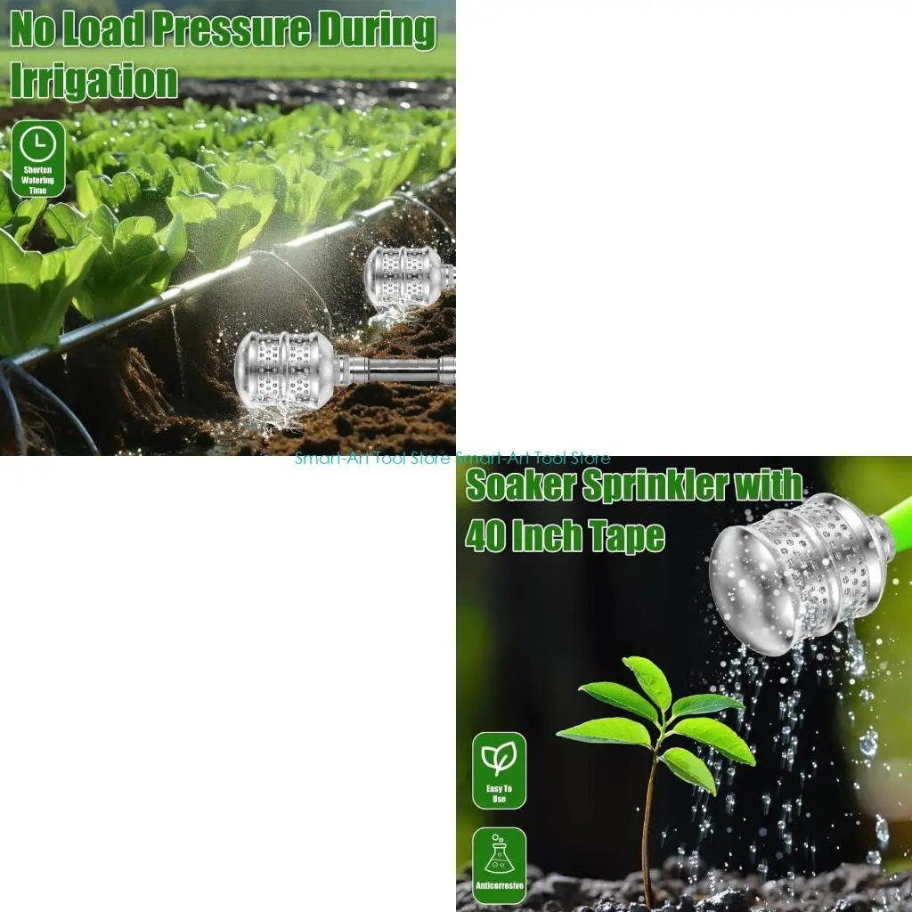 

E1PB Алюминиевая насадка-барботер с 40-дюймовой защитной лентой, шланговая резьба 3/4 дюйма для эффективного полива клумбы