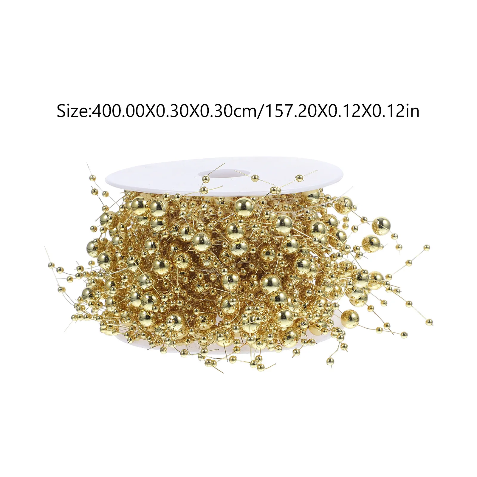 1 Roll Artificial Pearl String Wear Resistant Beaded Garland Vase Decoration Floating Vase Filler DIY Wedding Party Craft