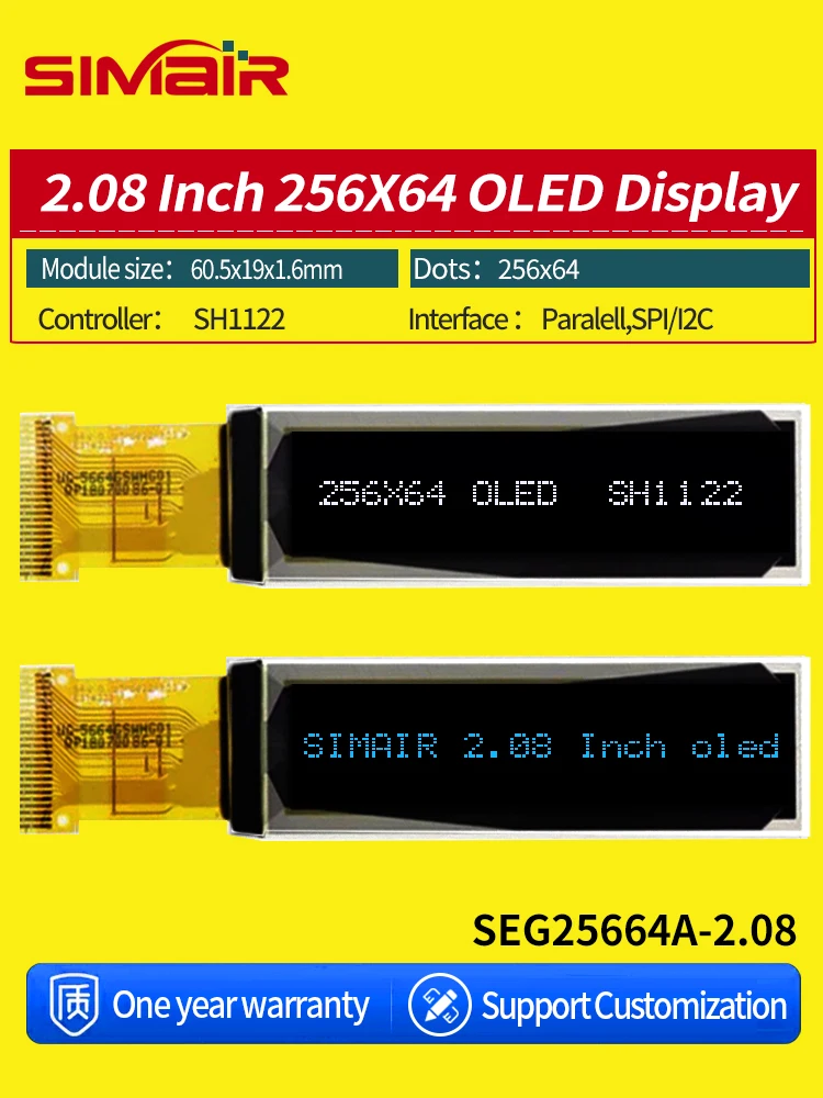 SH1122 24 PIN SPI I2C LCD מודול 2.08 אינץ' – ביקורת מפורטת, שימוש אמיתי ופתרונות למשימות טכניות