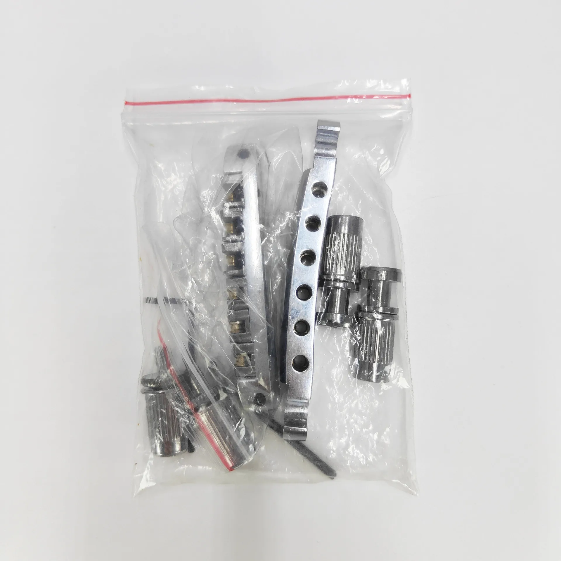 Upgrade Guitar Roller Saddle Bridge Tailpiece Set for LP Style Electric Guitar Staggered Tune-O-Matic Bridge Studs & Wrenches