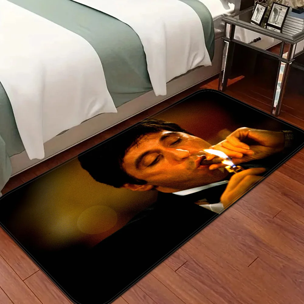 

Movie Scarface Bathroom Mat Non-Slip Laundry Room Mat Laundry Decor Balcony Child Living Room Toilet Rug