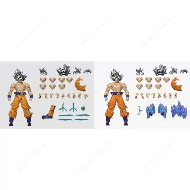 【In Stock】RE&DKO Studio + D Custom Dragon Ball Z SHF Son Goku Ultra Instinct Illusion Perceiver Super Saiyan Anime Action Figure