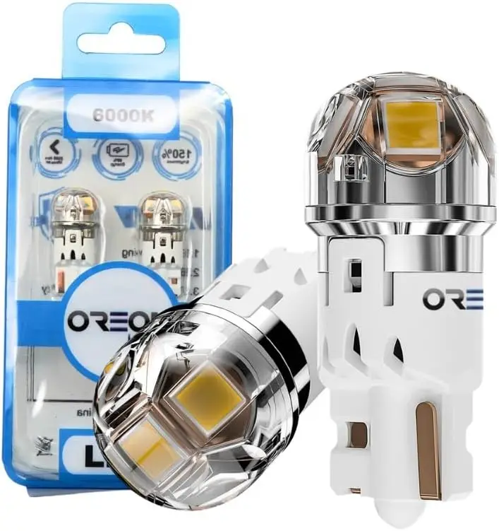 

T10 W5W 194 LED Light 400LM Bulb 6000K White, 168 2825 T10 Car Interior Light Bulb Replacement for License Plate Light, Dome,Dor