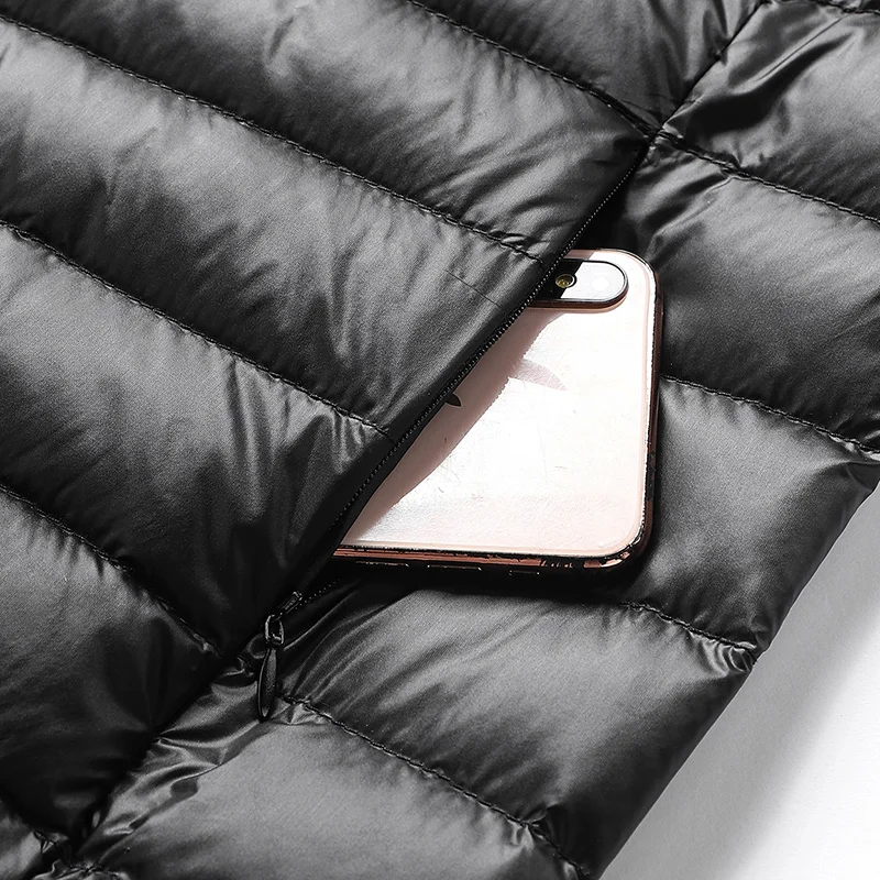 الرجال المشي لمسافات طويلة أسفل سترة مقاوم للماء معطف حراري خفيف للغاية الرجال ضرب التخييم التزلج بطة أسفل سترة في الهواء الطلق #5