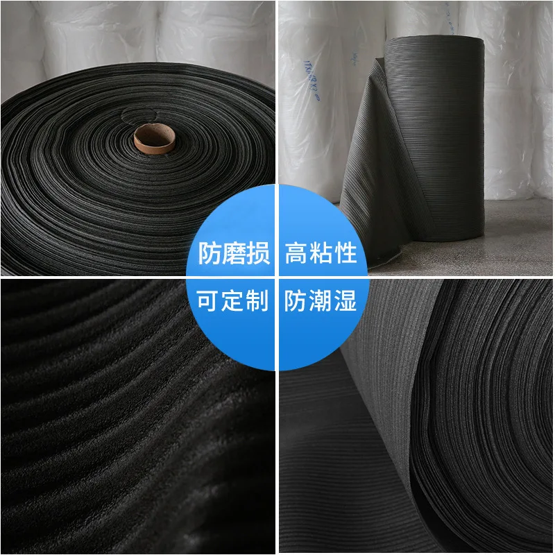 30/40CM Gulungan Kapas Mutiara EPE Hitam Tebal 2mm Panjang 20/30m Busa Penyerap Guncangan untuk Perlindungan Produk atau Dekorasi DIY