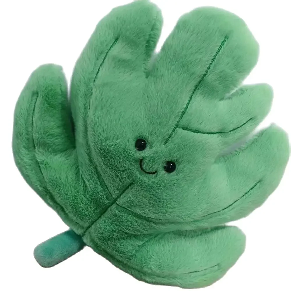 26CM Leaf Plush Toy Green Yellow Maple Leaf Ginkgo Leaf Cute Doll Send Friends Birthday Festival Creative Gift