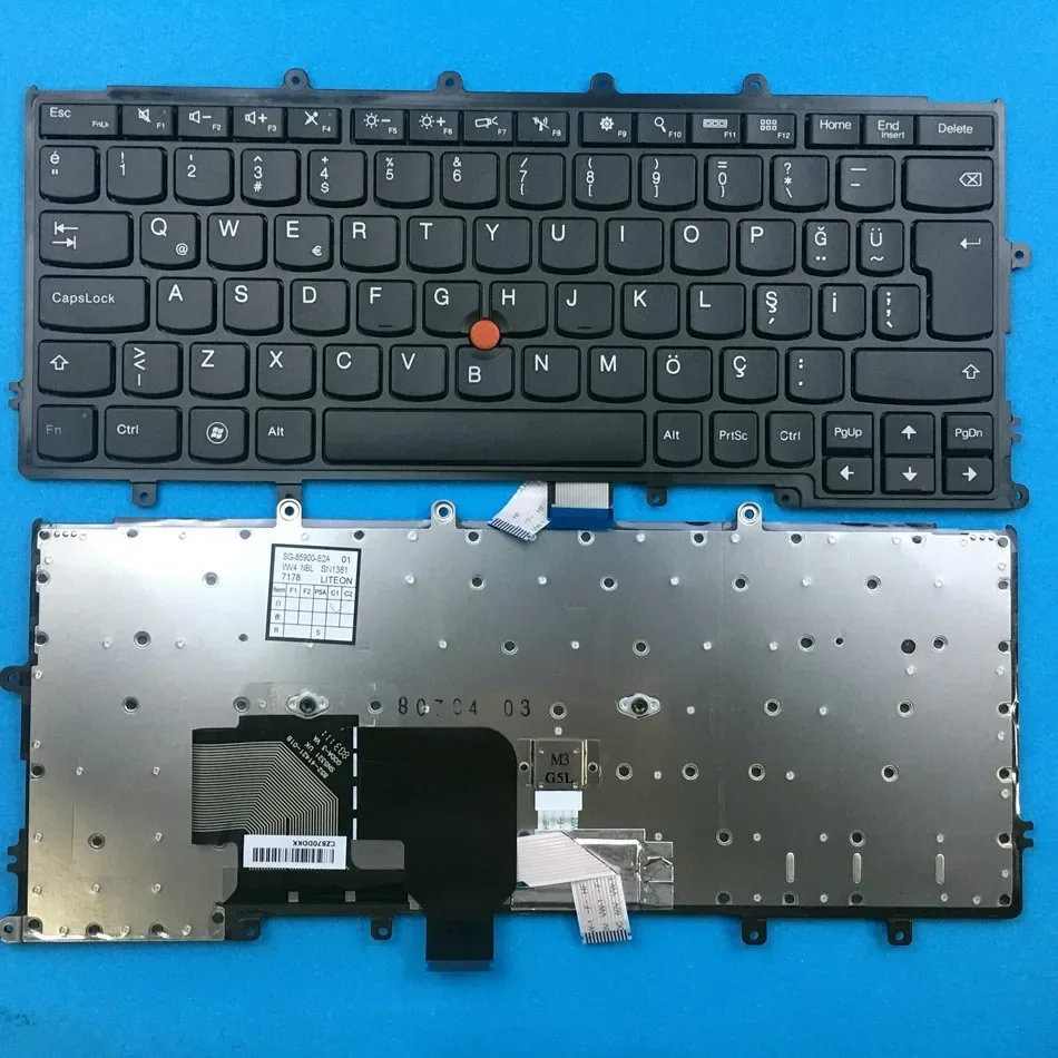 

Turkish Laptop Keyboard For Lenovo Thinkpad X240 X240S X250 X260 Series (For Win8,With Point Compatible with X270) SN1361 TR