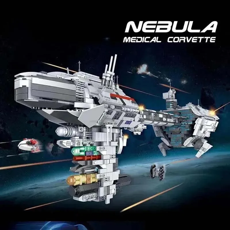 

1988 PCS Nebulon Model B Escort Medical Frigate Corvette Birthday Christmas Gift Toy KidsBuilding Blocks Bricks