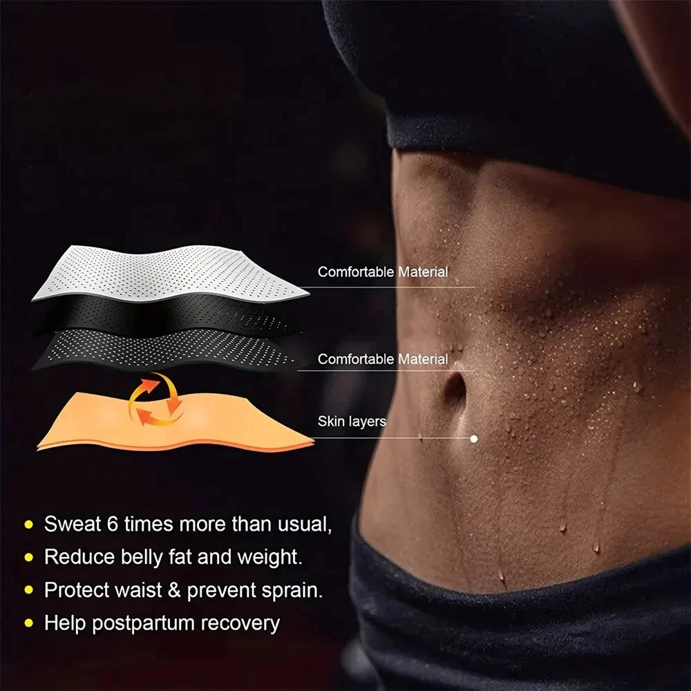 Breathable Neoprene Waist Trainer Sauna Sweat Belt Weight Loss Body Shaper Corset Slimming Belly Sheath Women Sport Fitness Belt