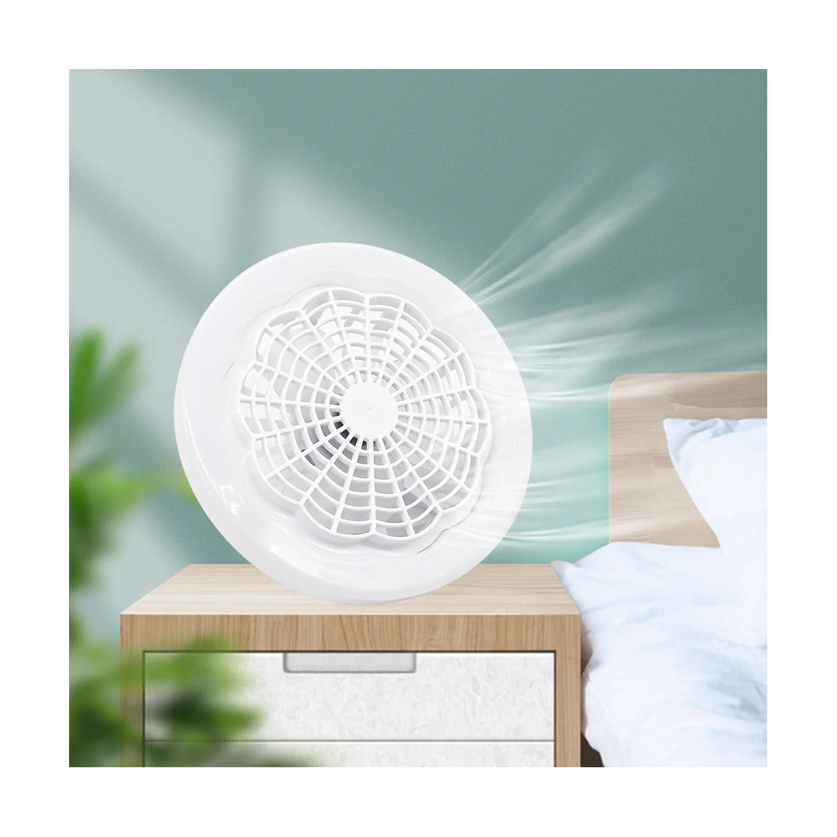 LED inteligente ventilador de teto luz, controle remoto, luz interior, lâmpada silenciosa, quarto, cozinha, branco, 30W