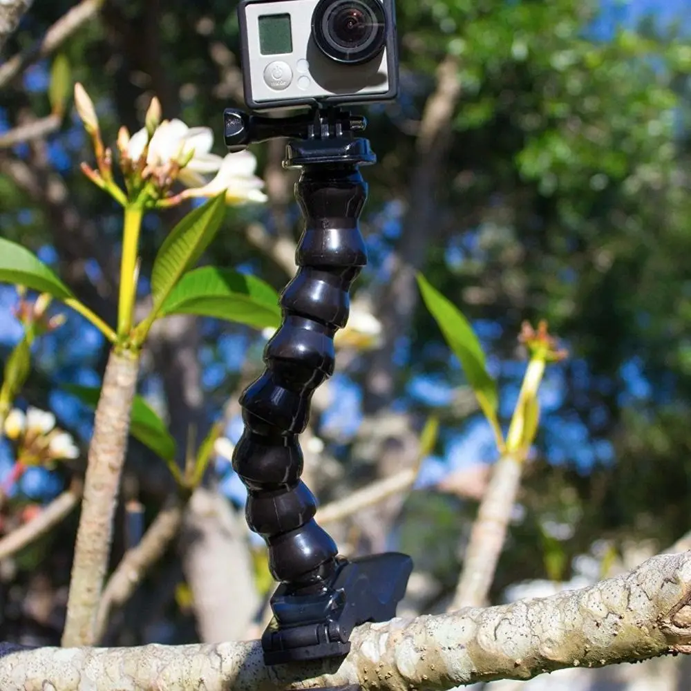 Flexible Schwanenhalsbacken, verstellbare universelle Flex-Klemmhalterung, Kameraunterstützung für GoPro/DJI Osmo Action/Insta360