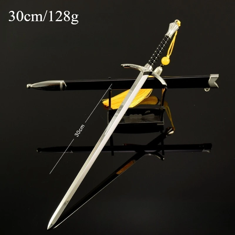 30ซม.ลอร์ดแหวนฟิล์มอุปกรณ์ต่อพ่วงอาวุธรุ่นGandalfศัตรูรั้วโลหะหัตถกรรมดาบคอลเลกชันเครื่องประดับของขวัญเด็ก