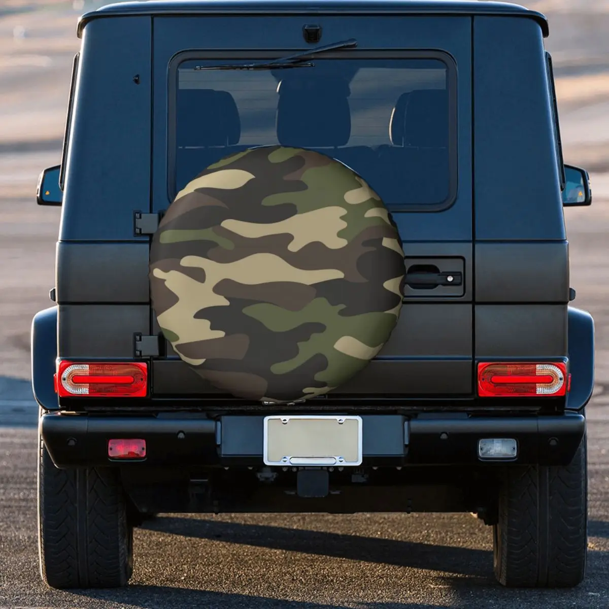 Green Brown Military Camouflage Spare Wheel Tire Cover for Toyota Land Cruiser Prado Army Jungle Camo Jeep RV SUV 4WD Vehicle