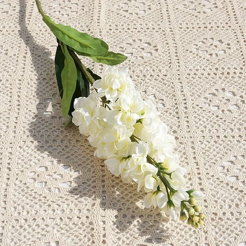 Lebensechte große Hyazinthen-Seidenblume für Hochzeit, Heimdekoration, Brautstrauß, violetter langer Zweig, Desktop-Vase, künstliche Blumen – Detail 9
