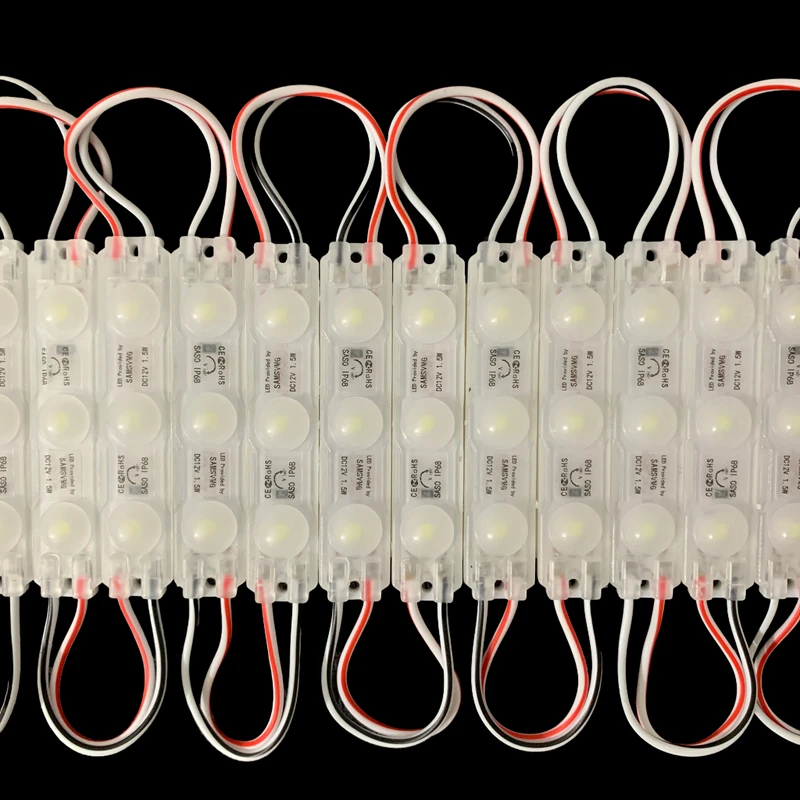 20pcs 2835 LED Module 12V 1.5W Super Bright IP68 Waterproof for Advertisement Shop Signboard Letter Light-box Decor Wholesale