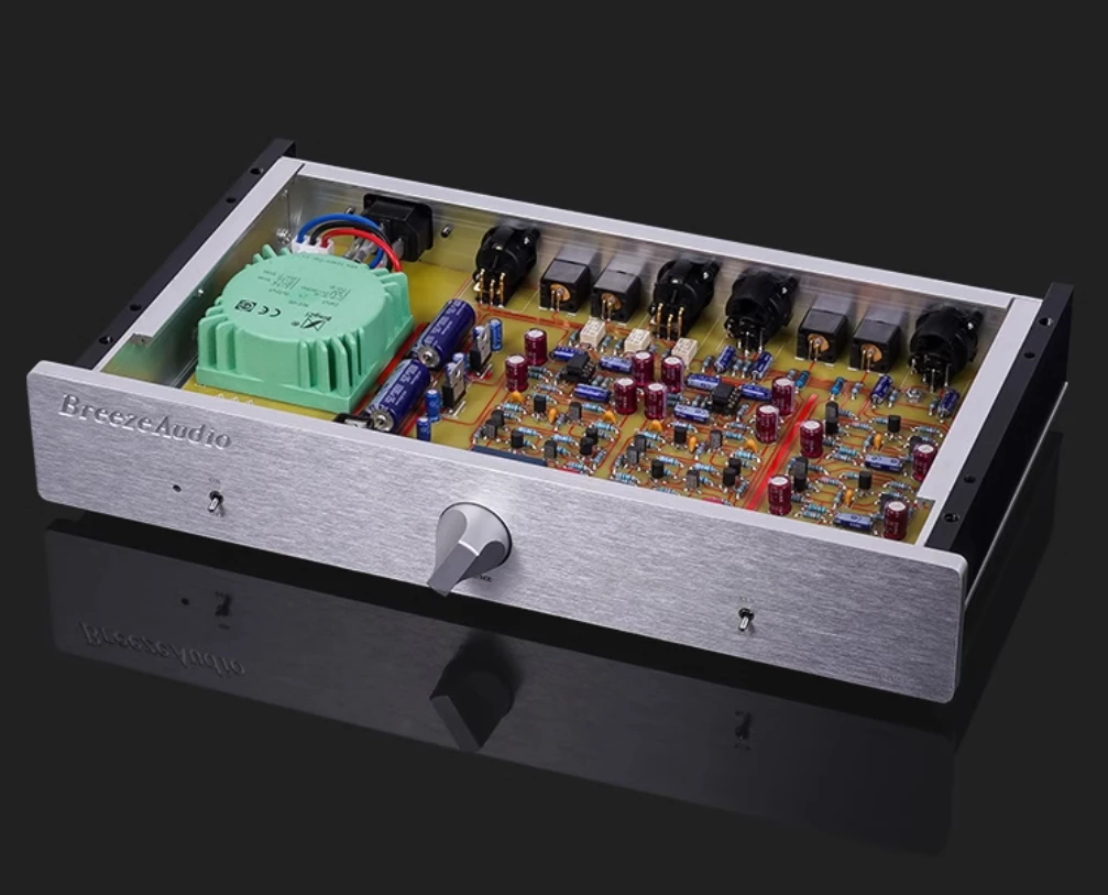 Готовый аудиофильский полностью балансный предусилитель HIFI с схемой BRZHIFI 827.