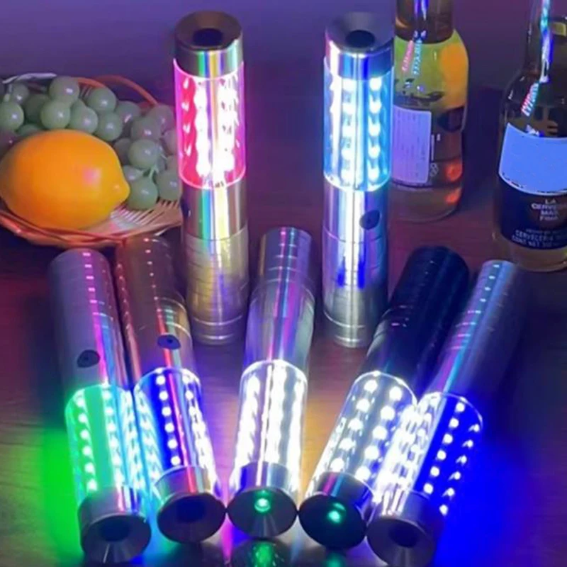 1Set LED Strobe Baton Champagne Wine Bottle Service Sparkler For VIP Nightclub KTV Bar LED Flash Sticks Bottle Flash Baton