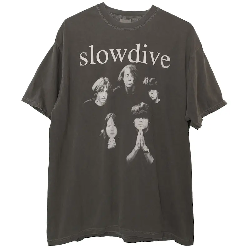 Slowdive Shoegaze Band Tee Ultra Faded Tour Ambient Noise Post Punk Alternative Grunge Band Shirt Souvlaki Album Cover Single Sh