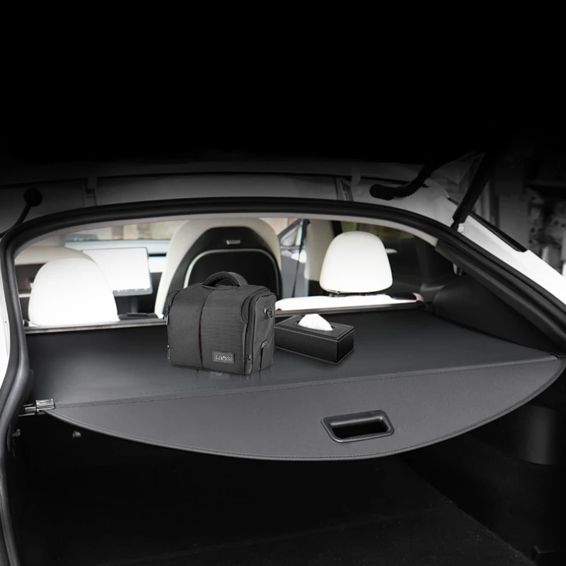 Copertura Retrattile per Bagagliaio Tesla Model Y, Divisorio Posteriore per Organizzare gli Oggetti