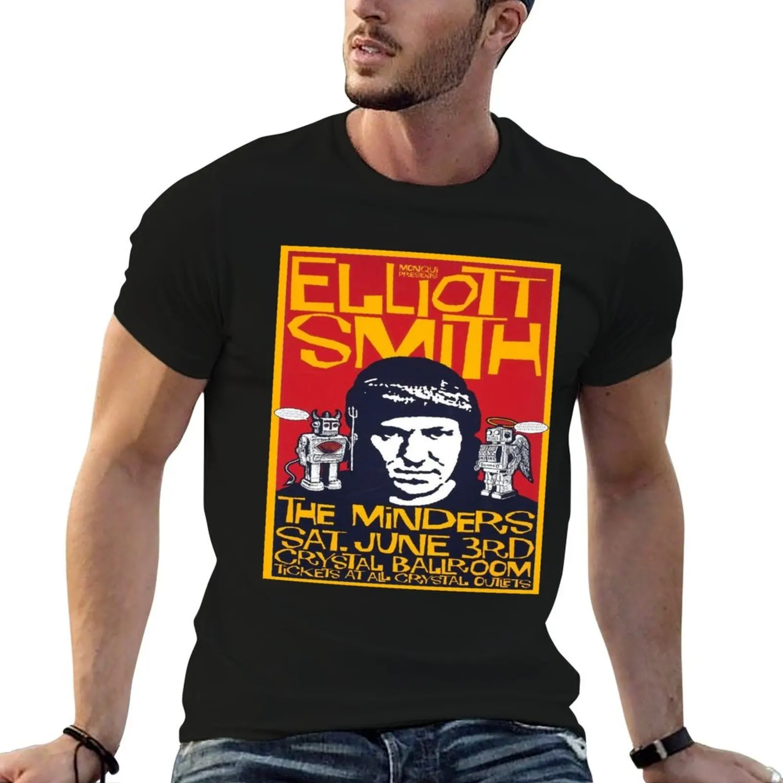 

elliott smith lover T-Shirt t shirts for man graphic tees man t shirts graphic T-Shirt