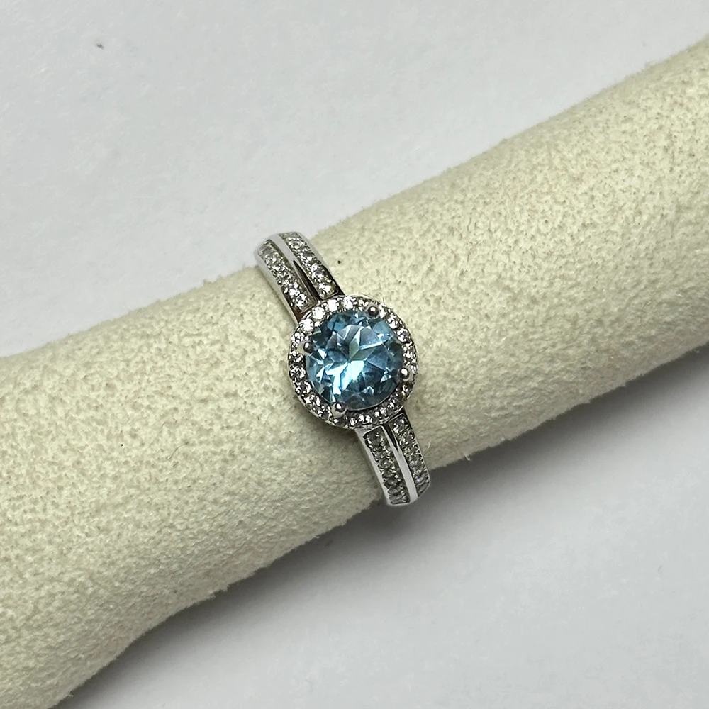 

Natural Topaz Stone Ring, Gift for Family, Friends, Lovers, Banquet Dress Matching