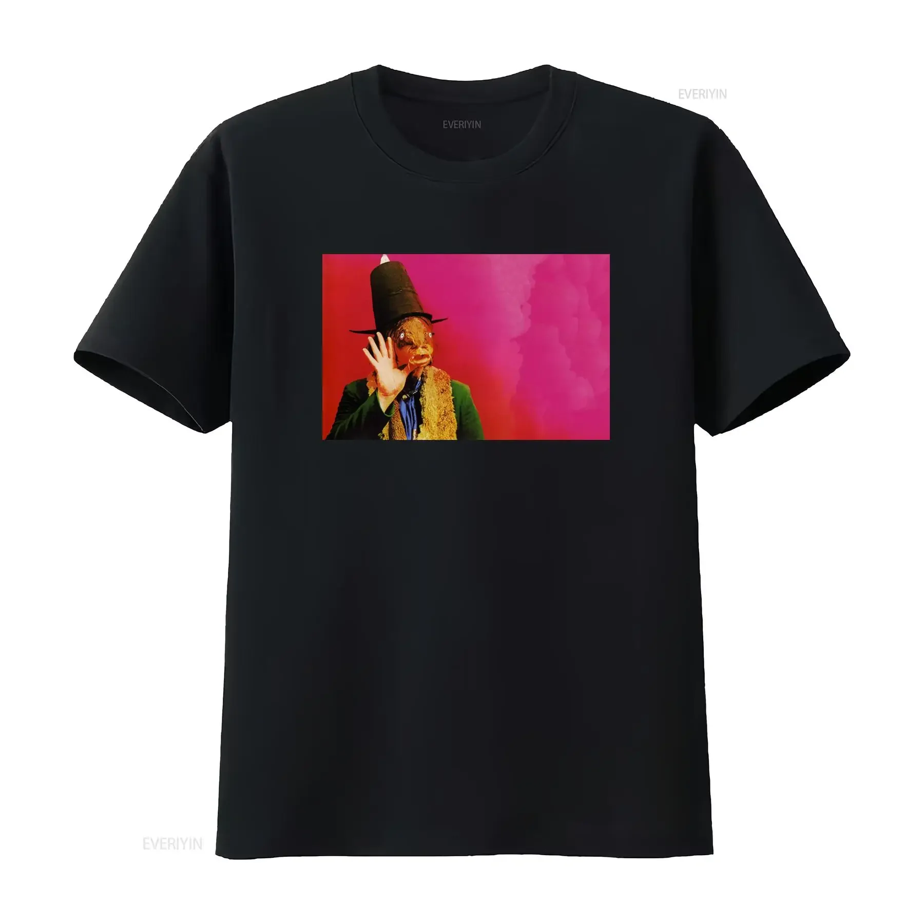 Camiseta de capitán Beefheart, réplica de máscara de trucha, camiseta de Blues Avant Garde, camiseta vintage lavada ligeramente cómoda