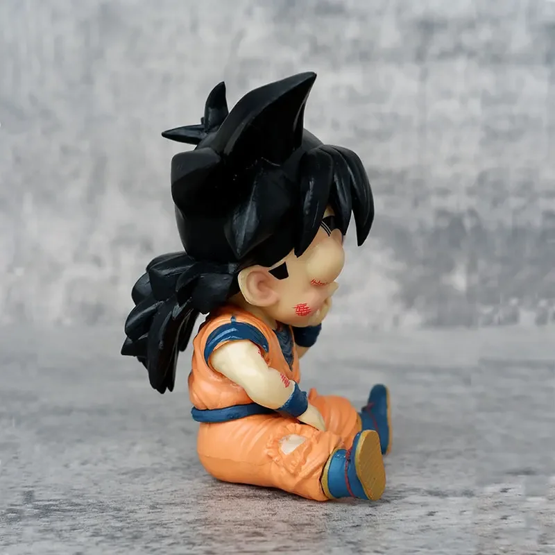 11CM Dragon Ball Z Serie Animatie PVC Model Hand Q Versie Zittend Gezwollen Oog Eenogige Kleine Gohan standbeeld Model Speelgoed Geschenken