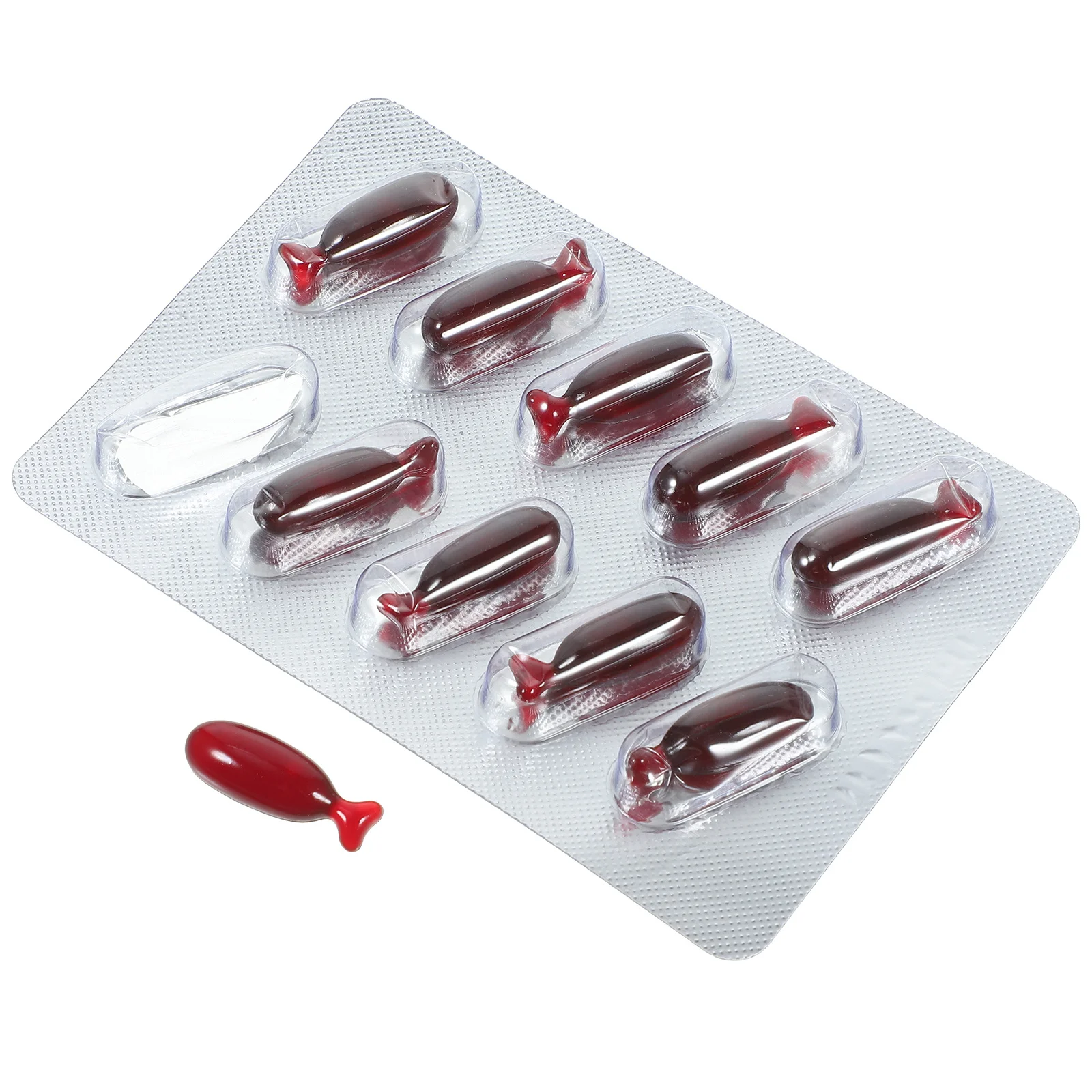 1 مجموعة حبوب الدم وهمية واقعية العض الإصدار تأثير الدموية لفيلم الدراما هالوين المزحة تفضل كبسولات الدم وهمية #6