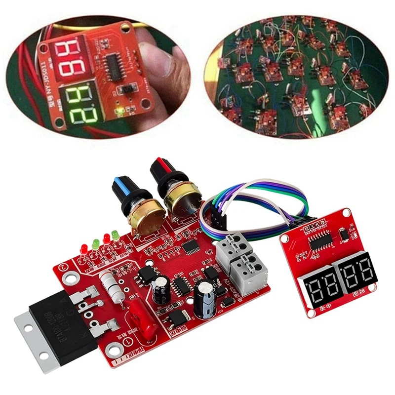 NY-D01 Spot Welding Machine Control Board Regulating Time And Current Digital Display DIY Control Board (100A)