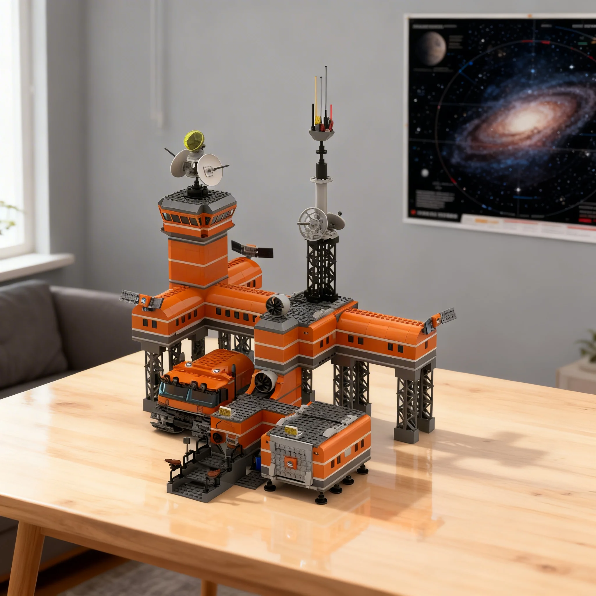 1367pcs MOC Arctic Base City Street Model Building Blocks Home Decor Desk Display Shelf Accent Creative Premium Gift For Adults