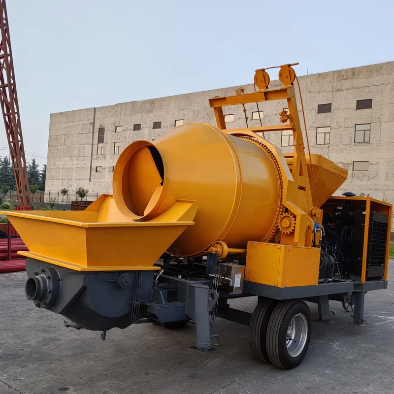 Portable Diesel Small Factory Price Self-Loading JBTS40 30 Concrete Mixer Machine With Pump For Sale