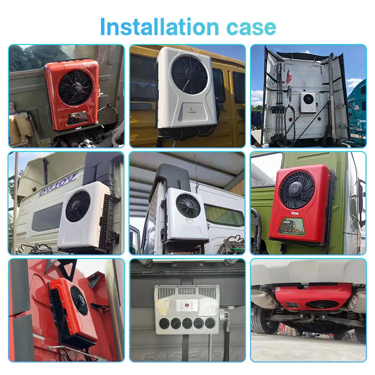 Truck Van Cabin 12V 24V 12/24 Volt Truck Parking air Conditioner Truck air Conditioner 12v