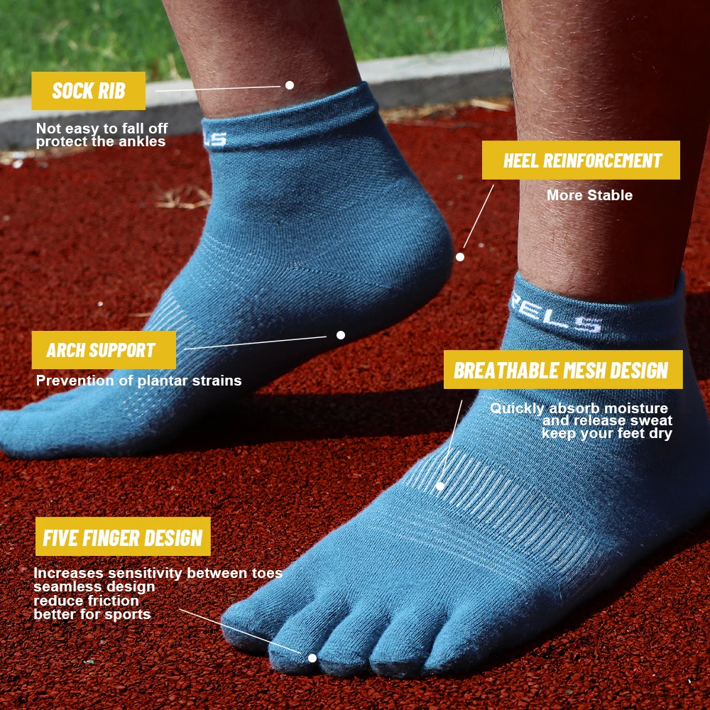 Toe Socks Five‑Toe Running Soc - Sports Socks recension och pris