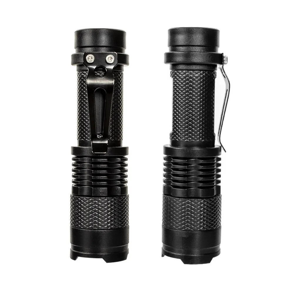 Led Dimming Mini Small Torch Sk68 Dual-purpose Power Supply Portable Telescopic Zoom Handheld Flashlight