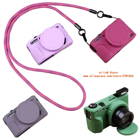 camera bag for Canon G7X2 G7X3 G7X Mark II III vlog Camera case Silicone soft shell Soft protective casing Anti slip, waterproof