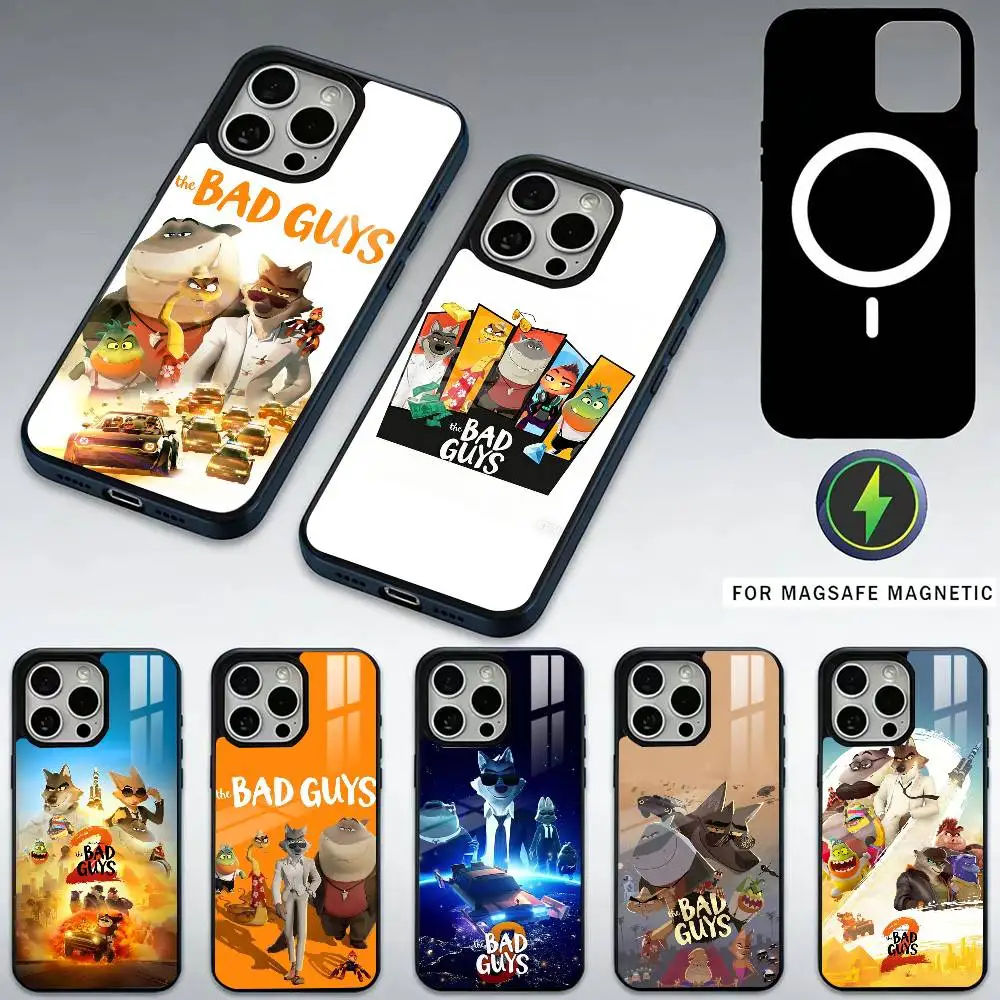 

Чехол для телефона с рисунком T-The Bad G-Guys для iPhone17,16,15,14,13,12,11 Plus, Pro Max, магнитный для беспроводной зарядки Magsafe