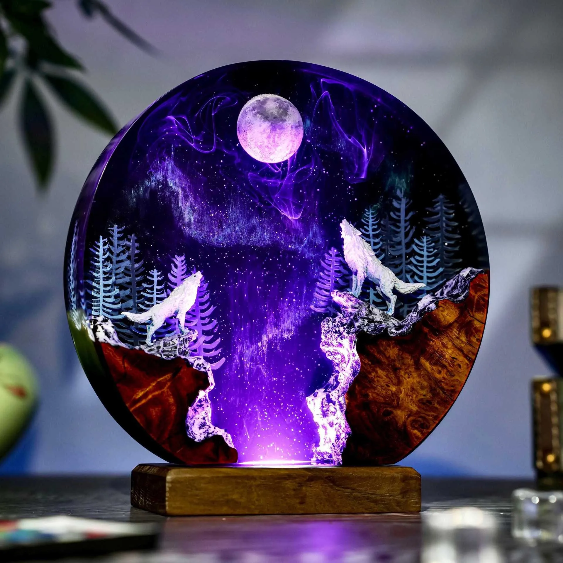 Unique Art Craft - Sculpture lumineuse créative en forme de