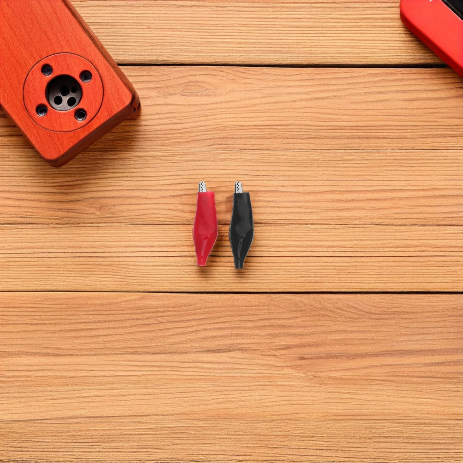 

48Pcs Insulated Alligator Clips Soft Cover Red Black Jumper Clamp Heavy Duty Electrical Test Clamps for DIY Projects