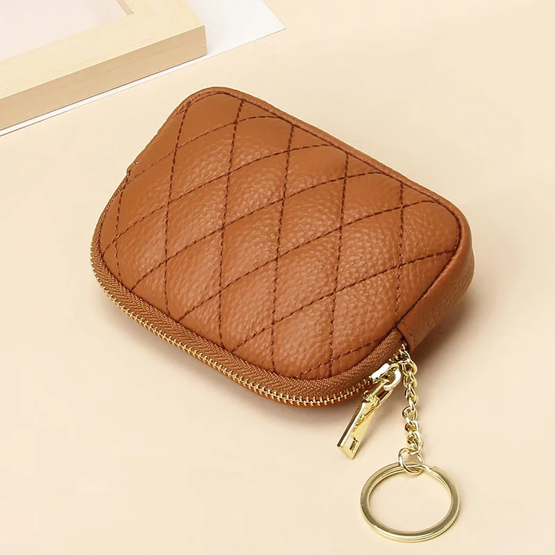 

Women Coin Purse Genuine Leather Female Zipper Travel Organizer Mini Pouch Women Storage Bag Small Wallets New