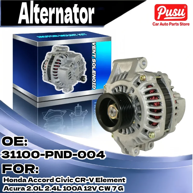 

Генератор премиум-класса для Honda CR V для Acura RSX 2002 2006, 90 А, 12 Вольт по часовой стрелке, 7 канавок A002TB7591ZE A002TC0691 A002TB7591