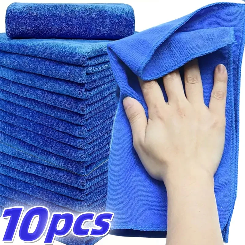 

High Quality Thicken Microfiber Cloths Double Layer Car Washing Drying Towels Super Absorbent Auto Detailing Cleaning Cloth Rags