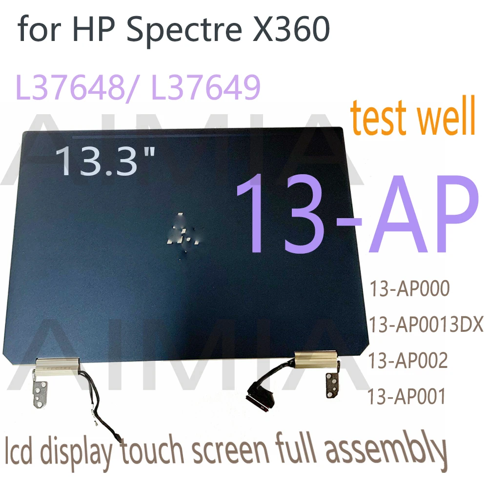 FHD UHD Laptop LCD Screen Touch Digitizer Complete for HP Spectre X360 13-AP 13-AP000 AP0013DX AP002 AP001 30PINS LCDS